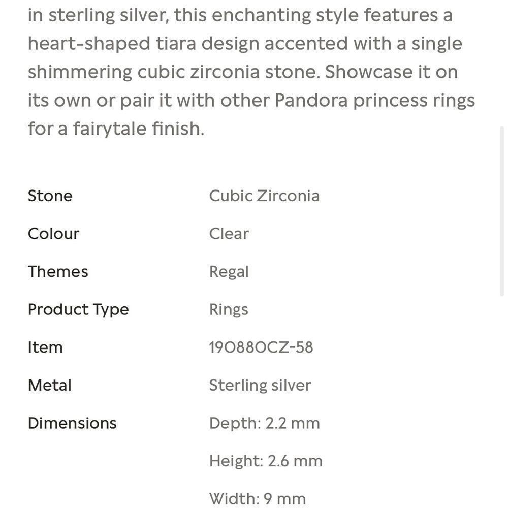 Pandora Ring Bundle with dust bags, and charm lock opener with cleaning brush - Picture 6 of 11